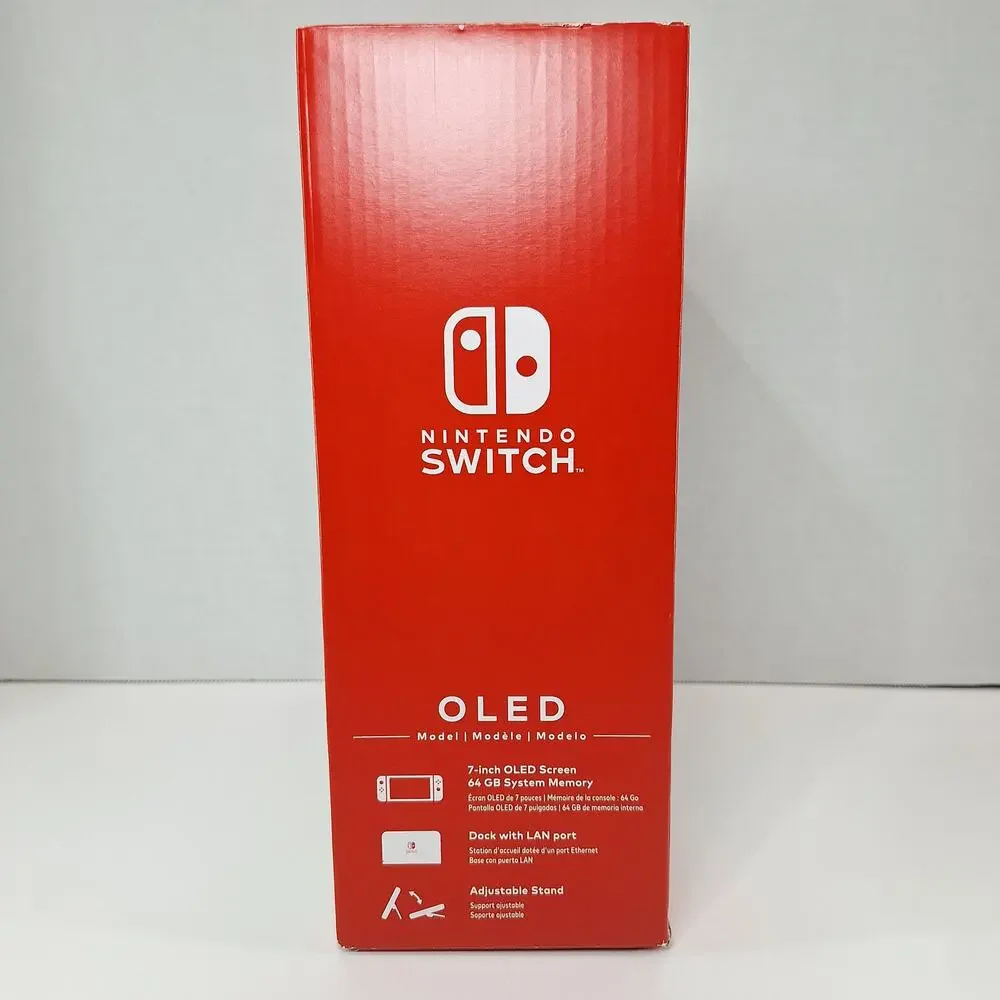 Nintendo Switch OLED White 64GB HEG-001 Empty Box & Packaging - No Game Console